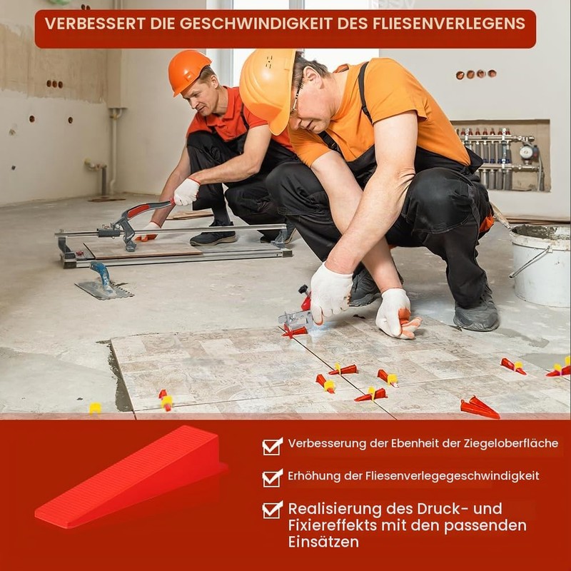 Flintronic Tile Wedges Pack of 100 Plastic Laminate Spacers