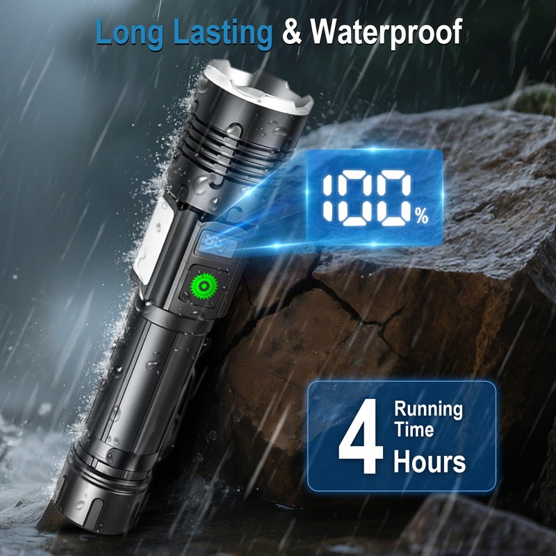 HOSONIC Rechargeable Flashlights High Lumens, Super Bright LED Flashlight 9
