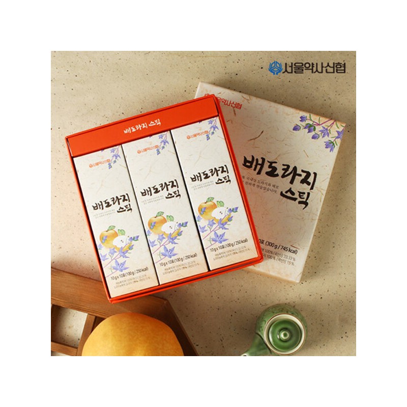 Seoul Pharmacist Cooperative (현대Hmall)배도라지 스틱 10g 30포 3세트 (Hyundai Hmall)
