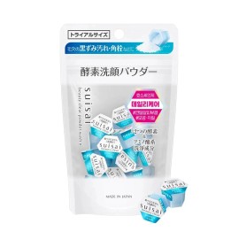 Lavado en polvo transparente Suisai Beauty 15 piezas limpieza enzimática cuidado diario de poros