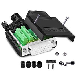 ANMBEST DB26 Breakout Connector, Solderfree RS232 D-SUB Serial to 26-Pin Port Terminal Female Adapter Pure Copper Core Gold Plated Connector with Case