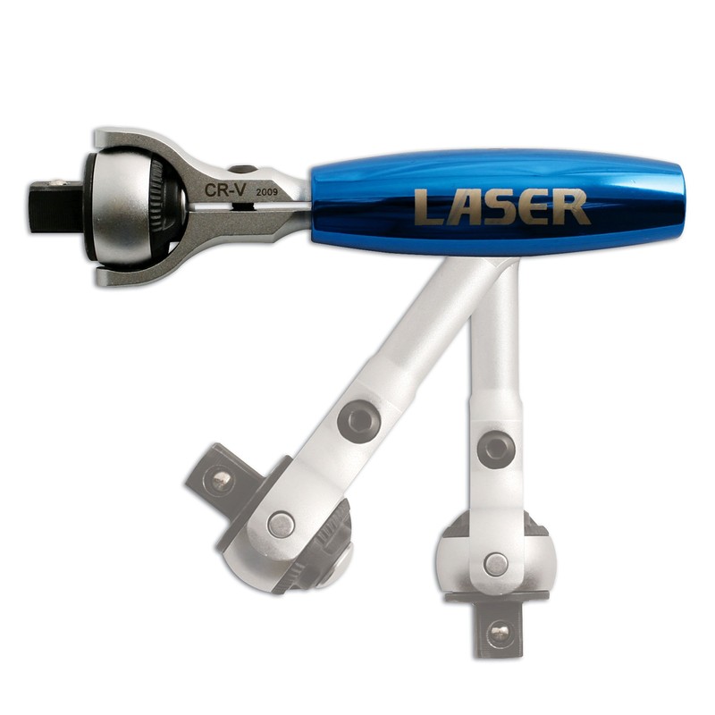 Laser 4775 Swivel Head Ratchet 3/8"D (CD)