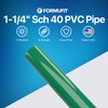 FORMUFIT PVC Pipe, 1-1/4" Size, (1.660" Actual OD) Sch 40