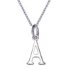 VIKI LYNN Buchstaben-Halskette 925 Sterling Silber Initiale Alphabet A-Z Kette