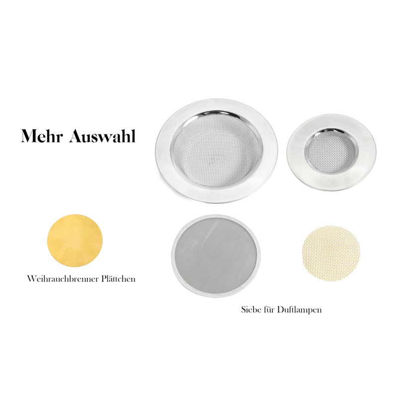 BEYLAB Set of 3 Stainless Steel Sieves for Oil Burners