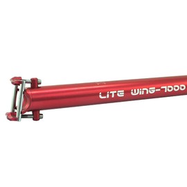 KCNC LITE Wing 7075 Aluminum 34.9x550mm Seatpost, Red, SP8-349-566, SK2043-T