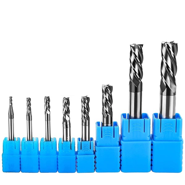 LAIWOO End Mill 4 Flutes Carbide Groove Cutter CNC Tool