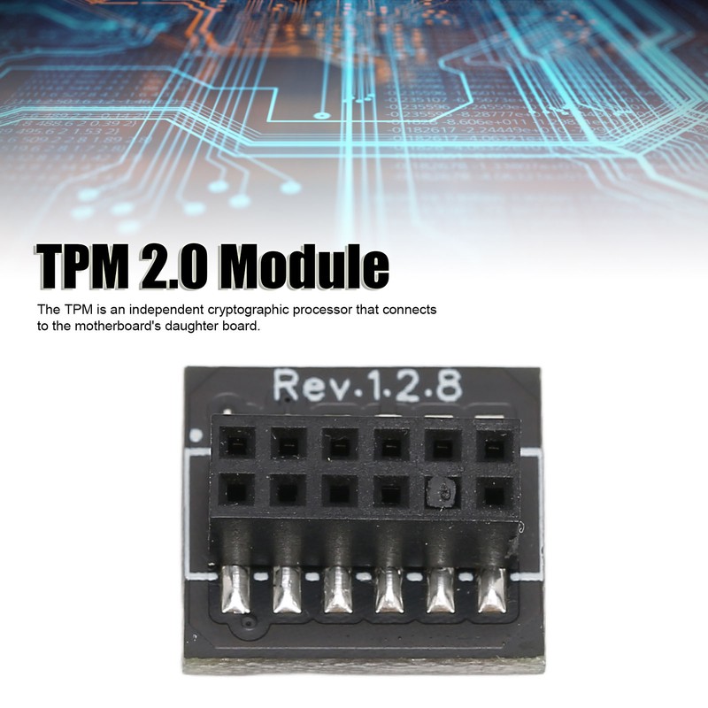 TPM 2.0 Module for MSI 12Pin SPI TPM2.0 Safe Stable