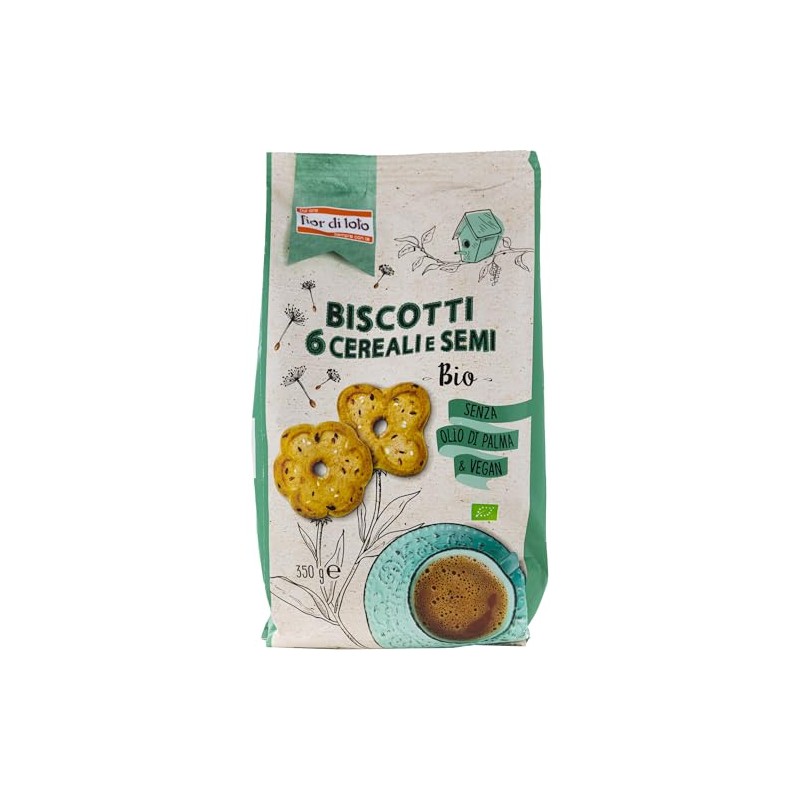 Fior di loto Biscotti biologici ai 6 cereali e semi