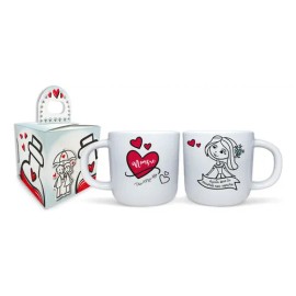2 Tazas Regalo Boda Aniversario Con Nombre Incluye Cajas                                                                                              