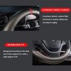 Universal Black PU Leather 15'' 38 cm Car Steering Wheel