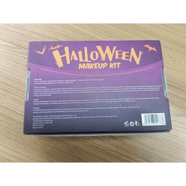 VANERIA Make-Up Halloween Set, Body & Face Paint Halloween, SFX Make-Up, Fake Blood, Artificial Blood Capsules, Painting Brush, Stipple Sponge, Theatre Make-Up Halloween, Fancy Dress Makeup