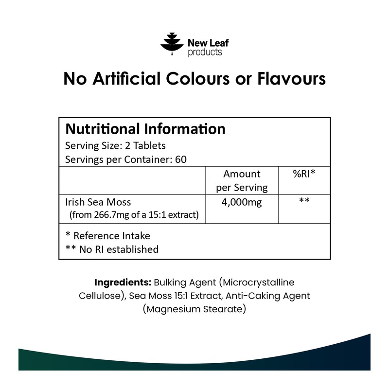 New Leaf Products Sea Moss Tablets