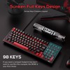 RK ROYAL KLUDGE RK98 Wireless Mechanical Keyboard,100 Keys Triple Mode