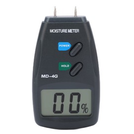 MD‑4G LCD Wood Moisture Meter ABS Digital Moisture Meter with High Accuracy Reading Lock Function for Measuring Wood Paper Bamboo 0°C~40°C (32°F~104°F) 0~70% Rh