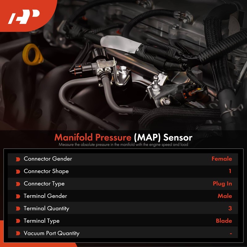 A-Premium Manifold Pressure (MAP) Sensor [3 Pins] Compatible with Jaguar