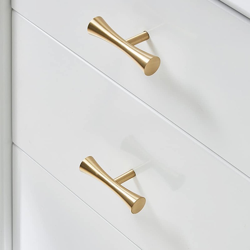 Lemfema Brass Handle, 2 Pieces, Door Handle with 3 Types
