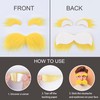 Yan Dream Yellow Fake Mustache and Eyebrows Self Adhesive Yellow