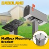 Dabolang Metal Mailbox Mounting Bracket,Post Mount Mailboxes Board,Mailbox Bracket for