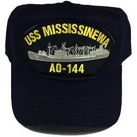 EC USS MISSISSINEWA AO-144 Hat - Navy Blue - Veteran Owned Business