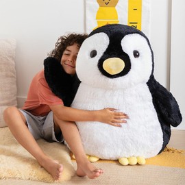 Vermont Teddy Bear Giant Penguin Stuffed Animal - 28 Inches Stuffed Penguin Plush from Giant Cuddle Collection - Fluffy, Collectible Plushies for Kids & Adults - Crafted in The USA