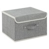 ENUMAIL Storage Boxes, Collapsible Storage Bins with Lids, Cotton and