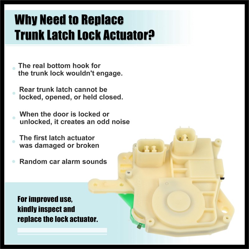 Hihaha Rear Tailgate Boot Lock Latch Catch Actuator Replacement Fit