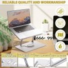 Laptop Stand for Desk, Laptop Stand with 360° Rotating Base,