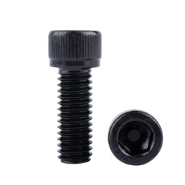 VAMUOEFL 5/16-18 x 1" Socket Head Cap Screws Bolts Black Finish,304 Stainless Steel 18-8, Allen Hex Drive, Full Machine Thread, 10Pcs