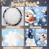 Christmas Decorations-9 Sheets Christmas Window Stickers,Santa Claus Reindeer Snowflake Window