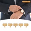 5 Pcs Professional Watch Crown Parts Gold Steel Wrist Watch