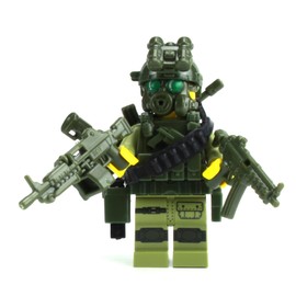 Battle Brick 1.6 Inches Tall Custom Special Forces Commando Custom Minifigure | Genuine Military Minifig | Packaged in USA | Great Gift for Ages 10+ to Adult AFOL