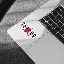 3 Pcs Senior 2026 Stickers – Funny Red Class of 2026 Vinyl Decals – Senior Year Car Decorations, Laptop, Water Bottle, Scrapbook, Keychain, Helmet – Graduation Gifts for Girls