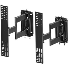 Supcline Full Motion TV Mount for 48-120 inch TVs up to 200Lbs, Slim Sturdy & Smooth Extension, Tilt and Swivel TV Wall Mount for Large TVs, Corner Wall Mount tv Bracket, Unlimited Wood Stud and VESA