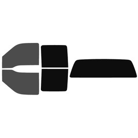 The Tint Effect Precut Window Tint Kit Compatible with Ford F-250 F-350 Super Duty Crew Cab Truck (1999-2007)(Full: Includes: 30% Front / 5% Rear and Solid Rear Windshield) Automotive Film
