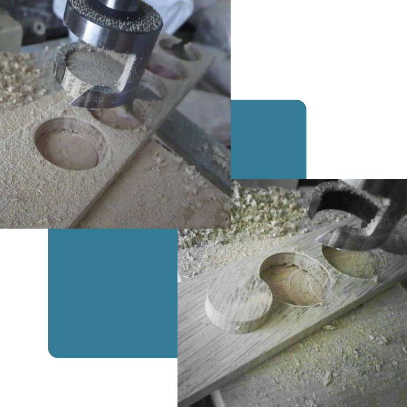 CUKCIC Wood Plug Hole Cutter High Carbon Steel Cork Drill