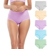 Molasus Molasus Women's Soft Cotton Underwear Briefs High Waisted Postpartum