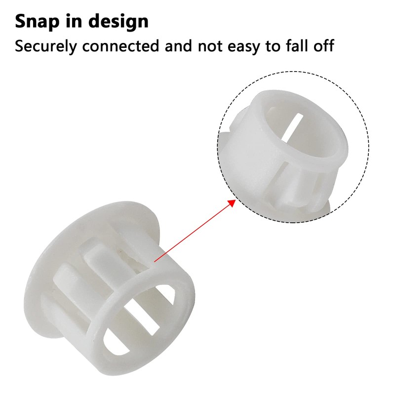 Cjueiom 60pcs 10mm / 3/8" Hole Plugs White Plastic Hole