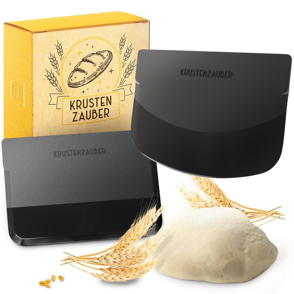 KRUSTENZAUBER Dough Scraper Set of 2 - Dough Card, Dough