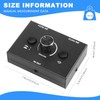 Hcskoss Audio Selector 3.5mm Earphone Splitter Audio Mixer Volume Controller