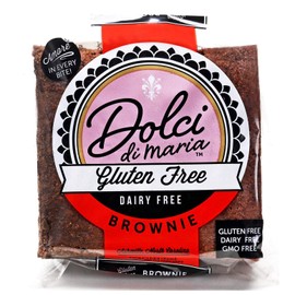 Dolci di Maria | Chocolate Brownies | Gluten & Dairy Free Snack | 1 Pack of 12 Brownies, 3.0 ounce each