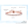 Women's Bracelet, Popular, Pink Gold, Stainless Steel Chain, Hypoallergenic, Silver,