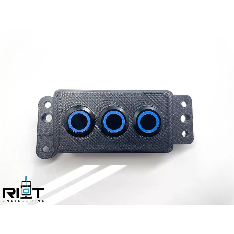 Riot Engineering 350Z Button Panel - 19mm 3 Buttons -