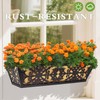 2 Pack 24 Inch Window Boxes Planters Railing Planter Box