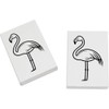 2 x 45mm 'Cartoon Flamingo' Erasers/Rubbers (ER00046743)