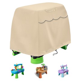 YUYAKACover Kids Water Table Cover Fit Step2 Rain Showers Splash Pond Water Table, Waterproof Dust Proof Outdoor Toys -Cover only (Khaki)