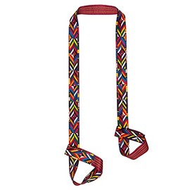 ZOOEASS Yoga Mat Strap, Adjustable Durable Yoga Mat Carrier & Stretching Strap, 5.9feet, Multiple Color Choices (Colorful Stripes,5.9feet)