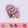 GLIDESMOOTH Shower Cap, Hair Cap, Double Layer, Waterproof, Reusable, For