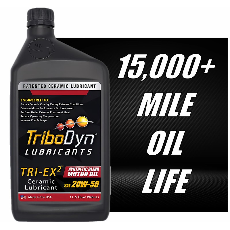 TriboDyn TRI-EX2 Synthetic Blend 20w50 Motor Oil with Ceramic Coating