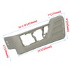 HECASA Front Driver Seat Panel Trim Compatible with 2008-2010 F250